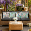 4 Pzas Fundas Almohada Impermeables 18x18" Florales