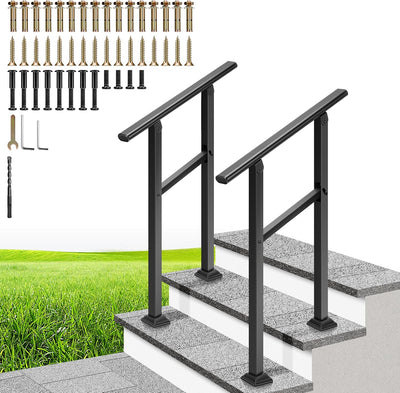 2en1 Barra de acero galvanizado para escaleras exteriores