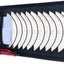 Estuche CD auto visera solar 12uds bolsillo malla negro