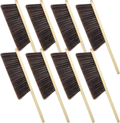 8 Cepillos Escoba Mano Madera Cerdas Suaves