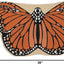 Tapete antiderrap látex forma mariposa naranja 3'3"x1'9"