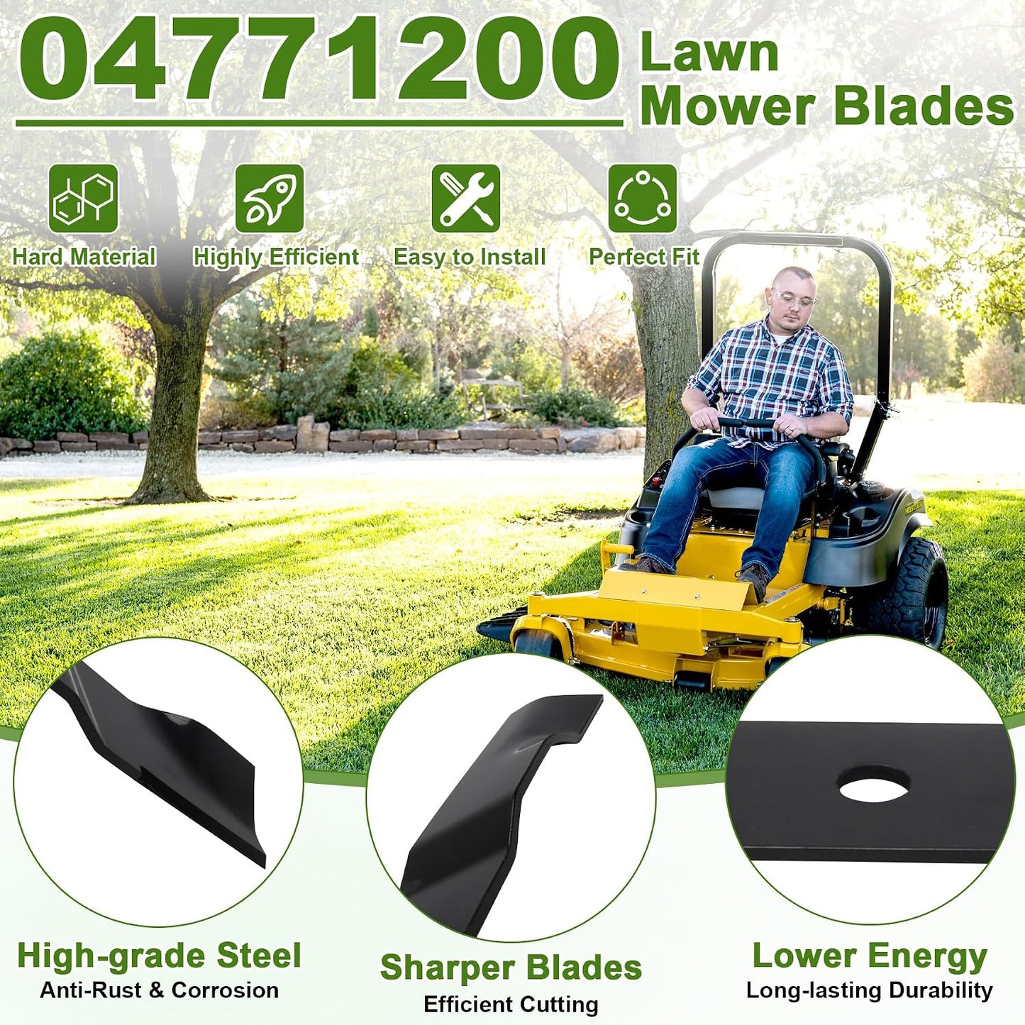 Cuchillas cortacésped Ariens/Gravely 52" 3 Pzas