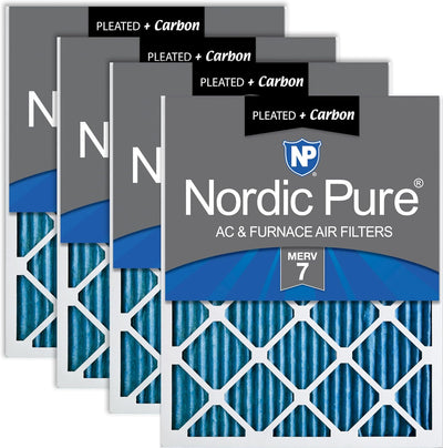 Filtros aire carbono MERV 7 14x14x1 set 4