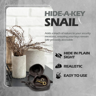 Ocultador llaves caracol hierro fundido impermeable jardin