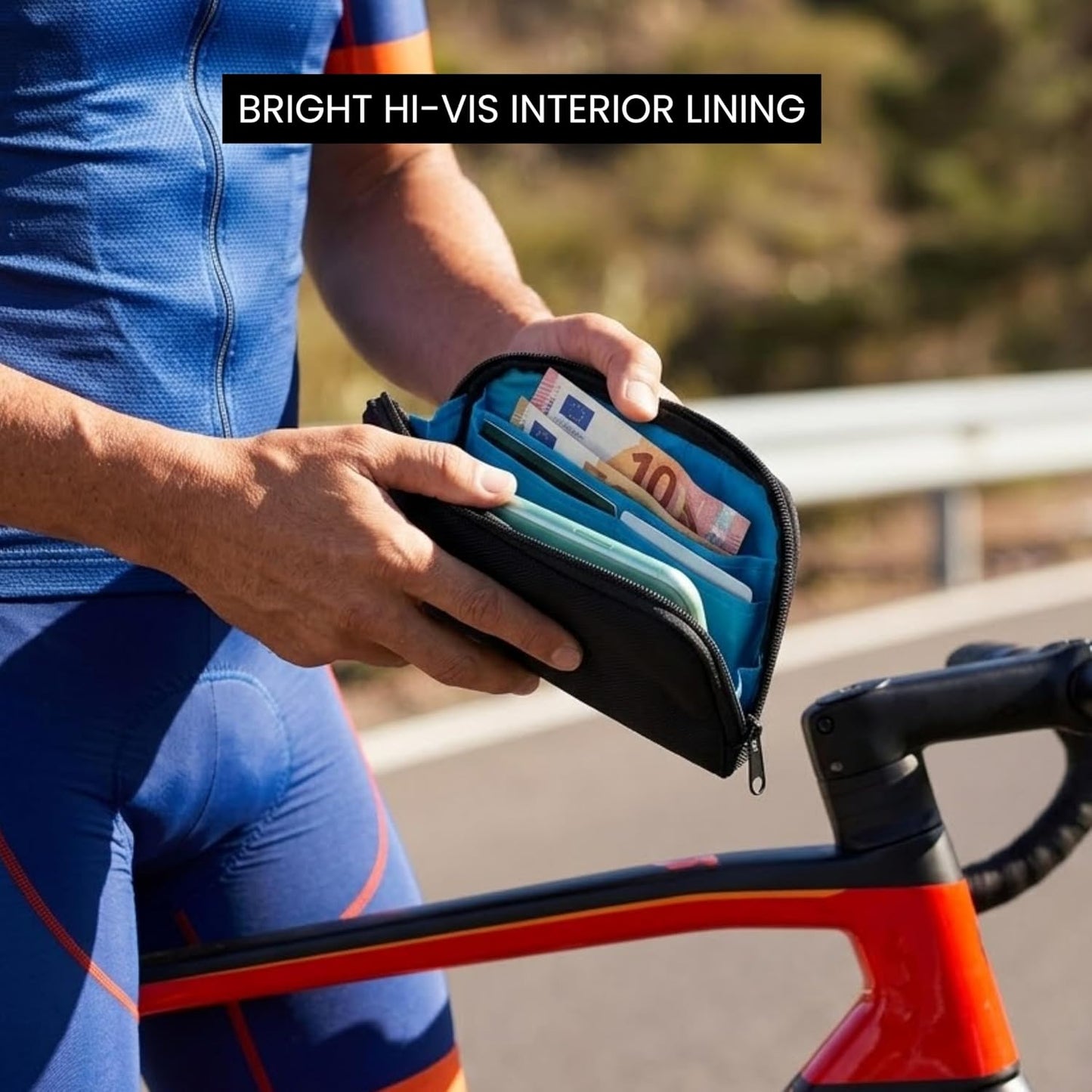 Bolsa ciclista resistente al agua para cámaras