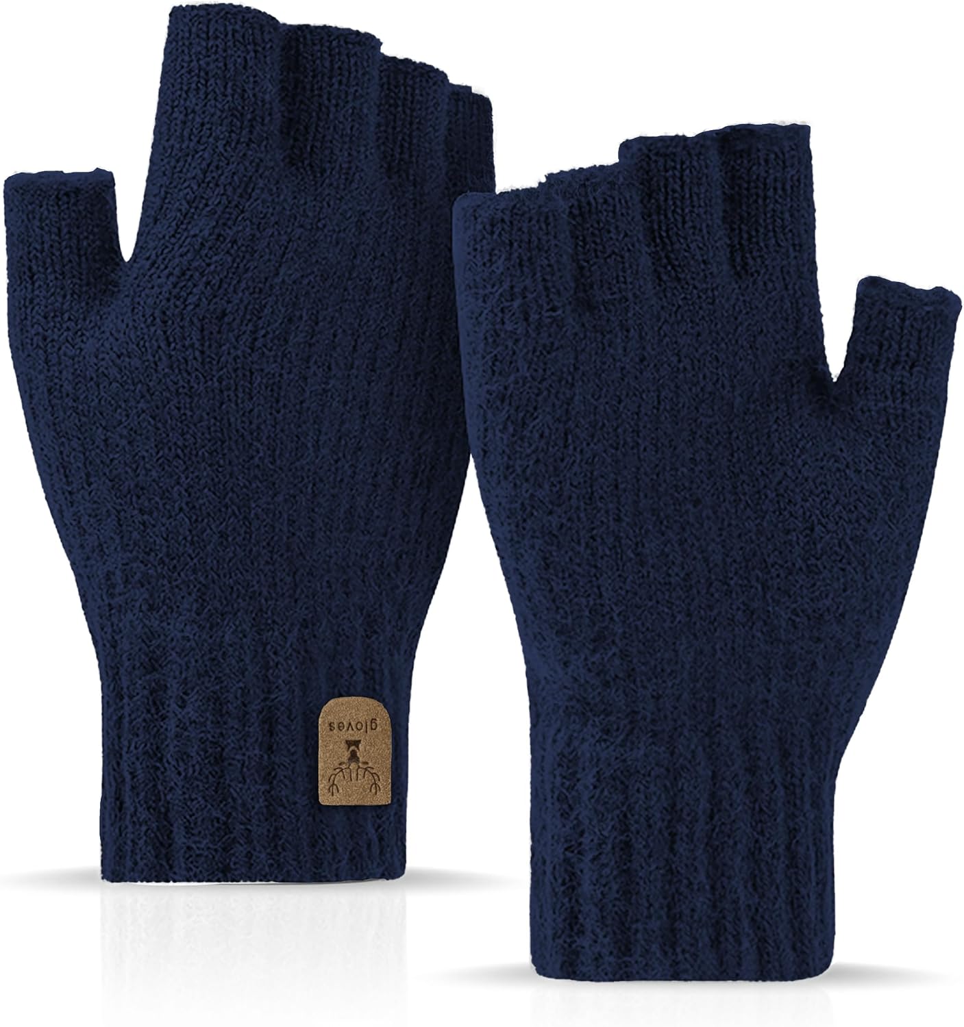 Guantes sin dedos cálidos para invierno trabajo
