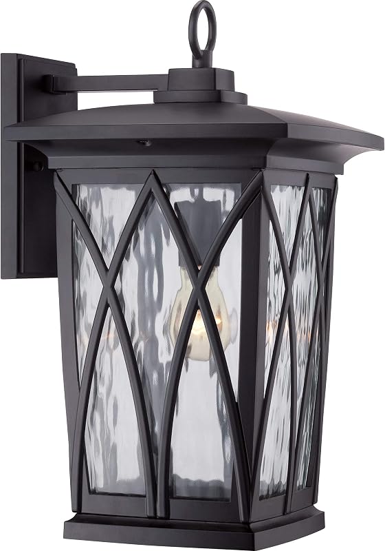 Farol pared exterior negro místico 1 luz