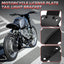 Soporte placa matrícula 1 agujero eje curvo Harley
