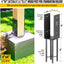 Soporte poste valla forma U 3.5x3.5pulg pack 8