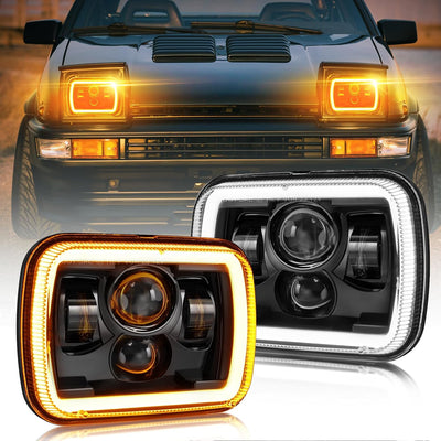 Faros LED Haz Alto/Bajo 5x7" Rectangular Comp Wrangler YJ XJ