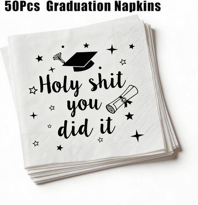 Servilletas graduación 2026 You Did it para fiesta clase