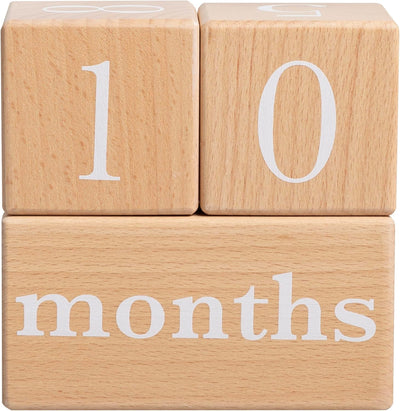 Bloques hitos madera bebé calendario cuenta regresiva