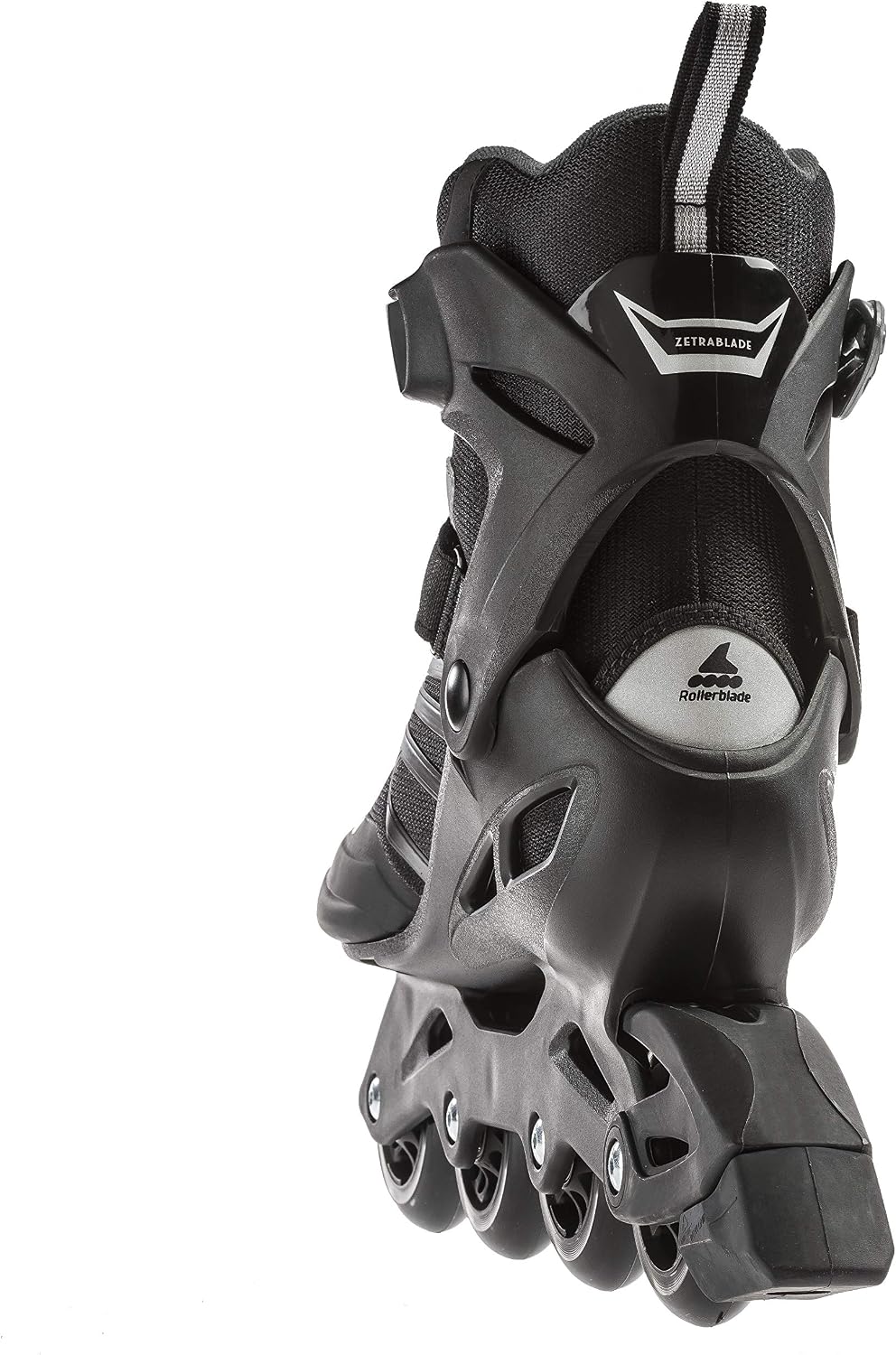 Patines en línea hombre adulto color negro plateado