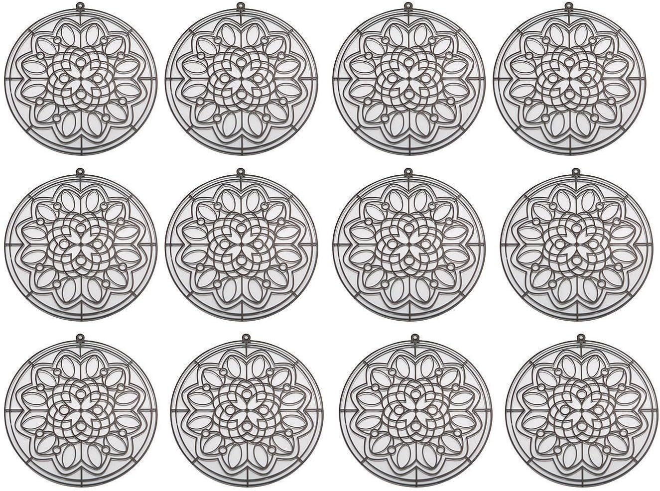 Paquete 12 a 8 pulg Sun Catcher acrílico circular