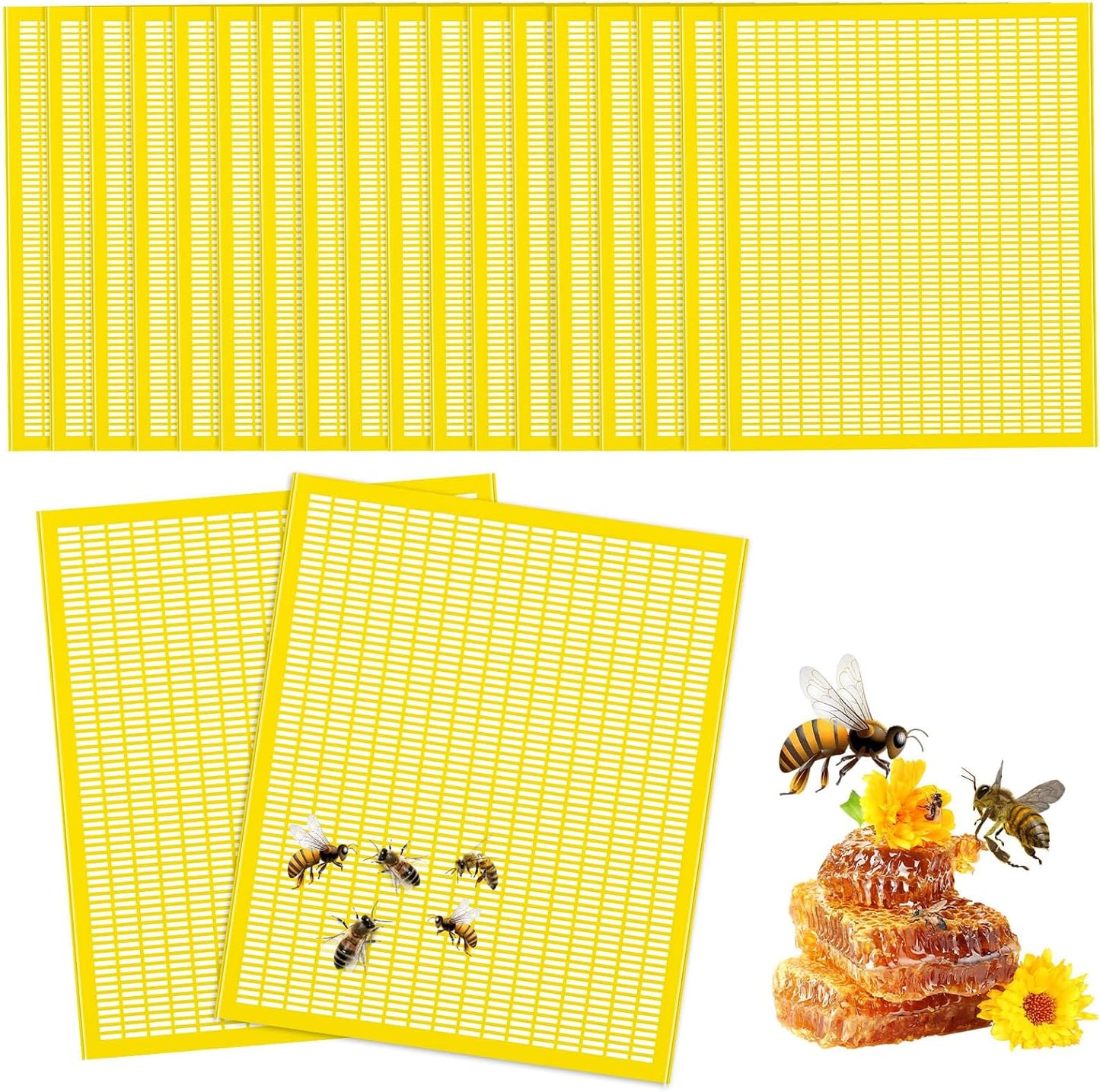 20 Pzas Queen Excluder Plástico para 10 Marcos Langstroth