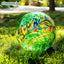 Bola vidrio 10pulg decoración patio jardín diseño fénix