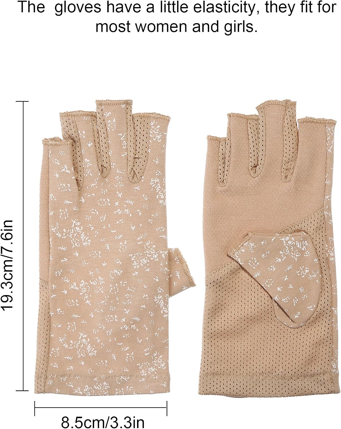 Guantes sin dedos mujer conducción verano antideslizantes