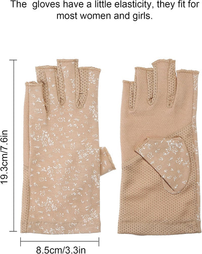 Guantes sin dedos mujer conducción verano antideslizantes