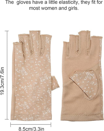 Guantes sin dedos mujer conducción verano antideslizantes