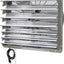 Termostato pared 30pulg ventilador 2 vel. plateado