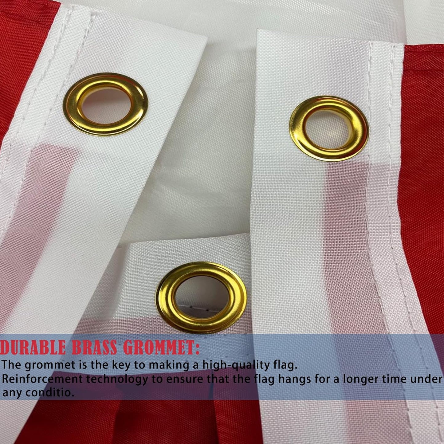 Banderas 4 de Julio 1.5x3" poliéster resistente