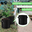 90 Bolsas Cultivo 5gal Tela con Asas Jardín