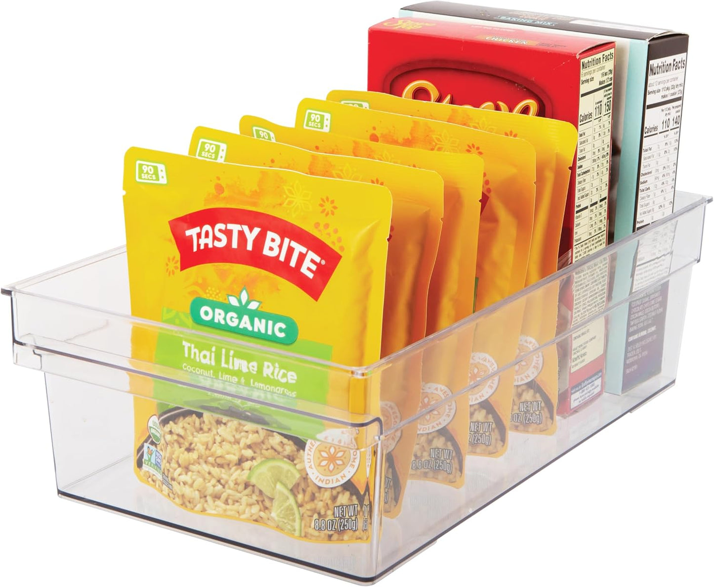 Contenedor transparente para cocina y despensa 12x8x3.75"