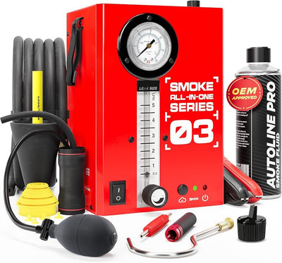Máquina humo automotriz con fluido EVAP compresor aire
