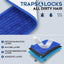 Almohadillas microfibra 18pulg para trapeador Bona azul