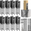 Soporte poste valla forma U 3.5x3.5pulg pack 8