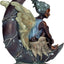 Figura poliresina 19.75pulg tono bronce y marfil hada luna