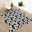 Alfombra estampado vaca sintética 4.6x5.2ft sala dormitorio
