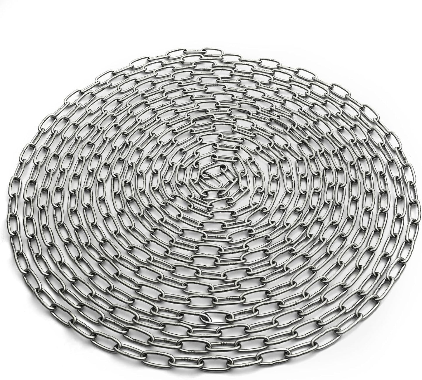Cadena acero inox 304 1/8" 33pies para colgar plantas