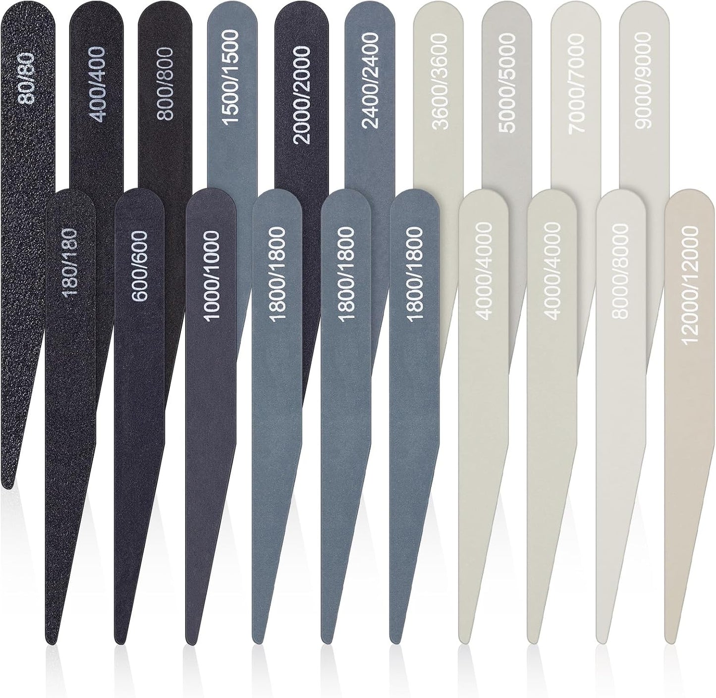 20 Barras Lija Plástico Metal Madera Accesorios Modelismo