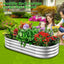 Jardineras elevadas galvanizadas 4x2x1ft exteriores