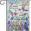 Bandera colibrí decorativa jardín texto inglés