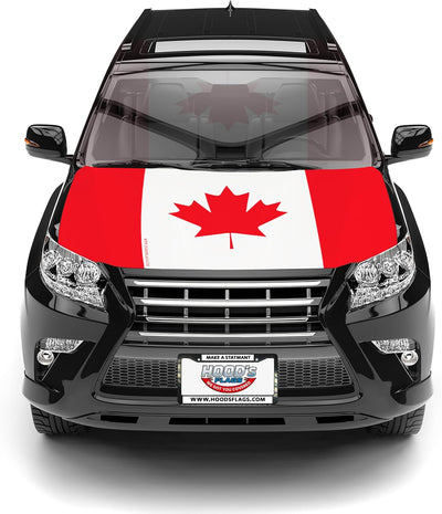 Banderas capucha automóvil Canadá 63x47" poliéster elástico