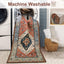 Alfombra larga bohemia 2.5x12ft para pasillo cocina
