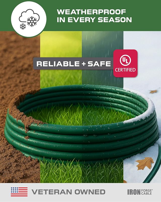 Alargador cable exterior 100ft 16/3 SJTW 3 tomas con luz