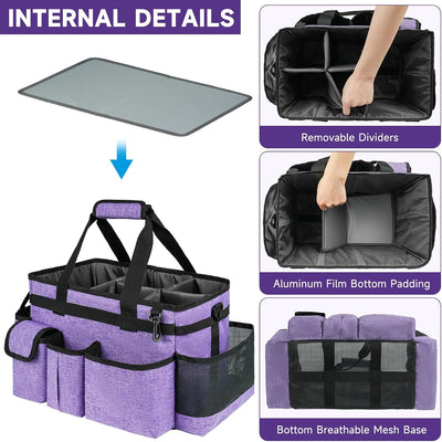Bolsa limpieza organizador grande amas de casa color morado