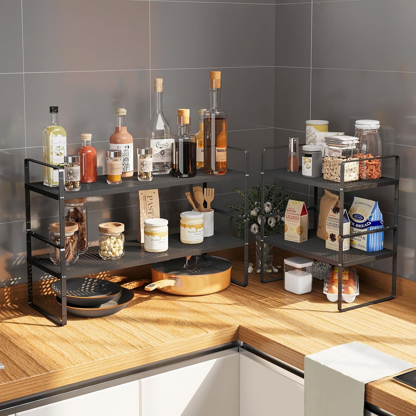 Organiz. estante expandible 10.2" ancho ajustable
