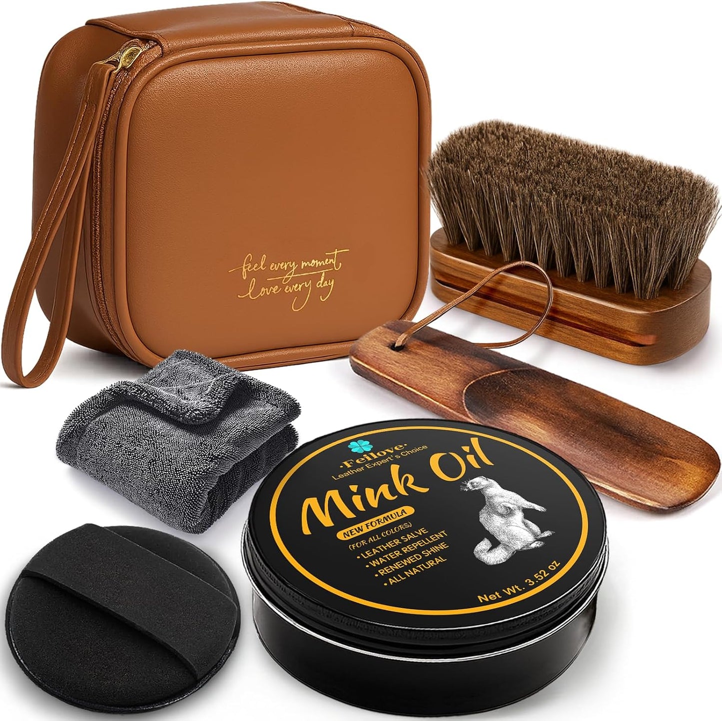 Acondicionador cuero 4en1 con aceite visón 3.52oz