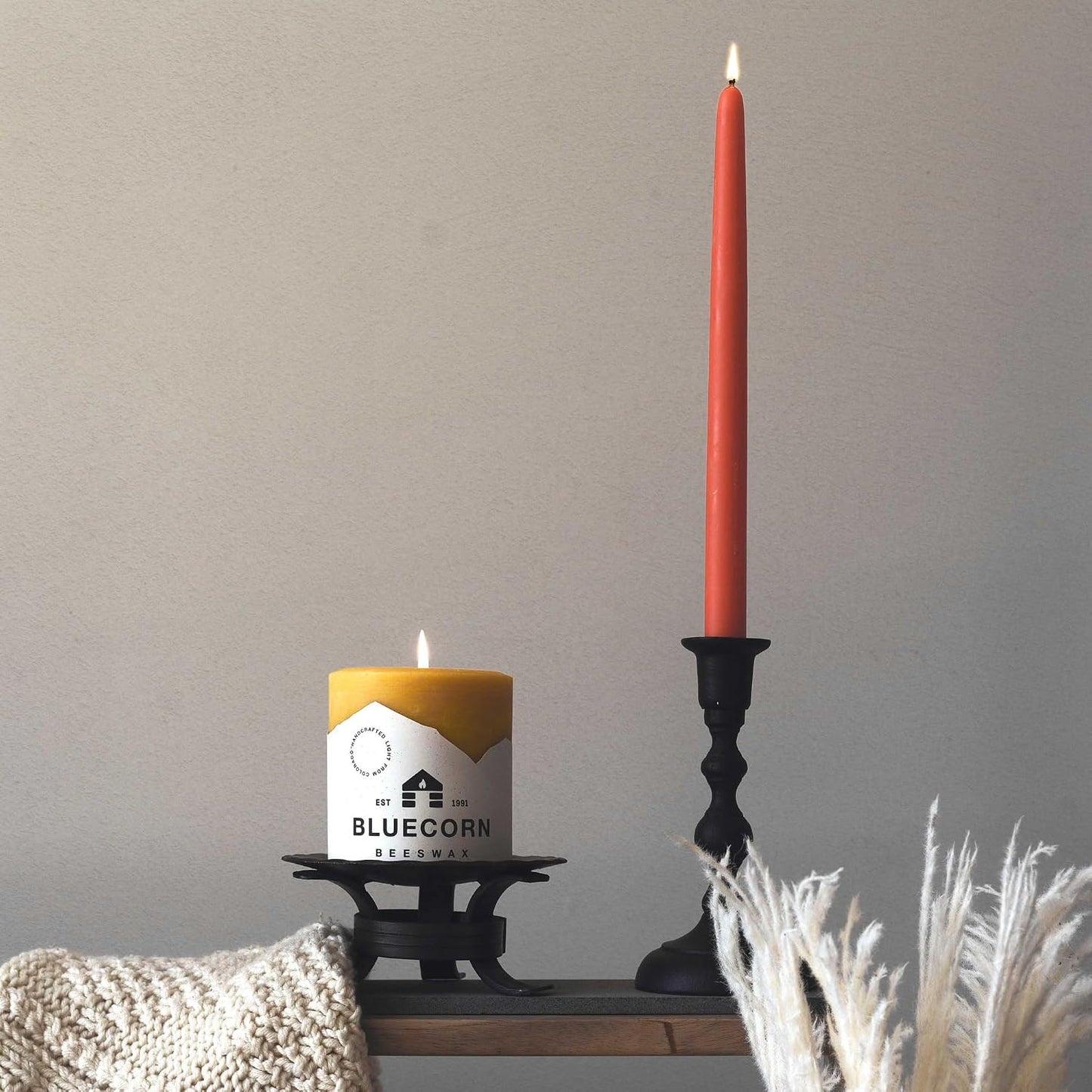 Pack velas cera abejas 100% pura 8 velas