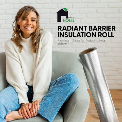 Rollo aislamiento radiante aluminio para techo casa garaje