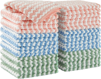 Trapeador manos libres con cubo escurridor paño microfibra