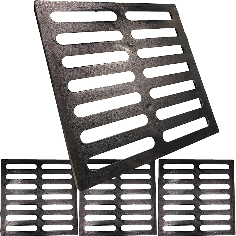 Rejilla drenaje hierro fundido 16x16" para lavabo Vodaland