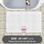 Alfombra baño 36x60pulg felpilla gruesa antiderrap
