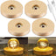 4 Pzas Base LED para Vidrio Arte Resina 3D Redondo