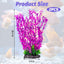 Plantas plásticas acuario decoración 20.4pulg 2uds