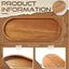 Bandejas servir madera 13.8x5.8pulg platos ovalados